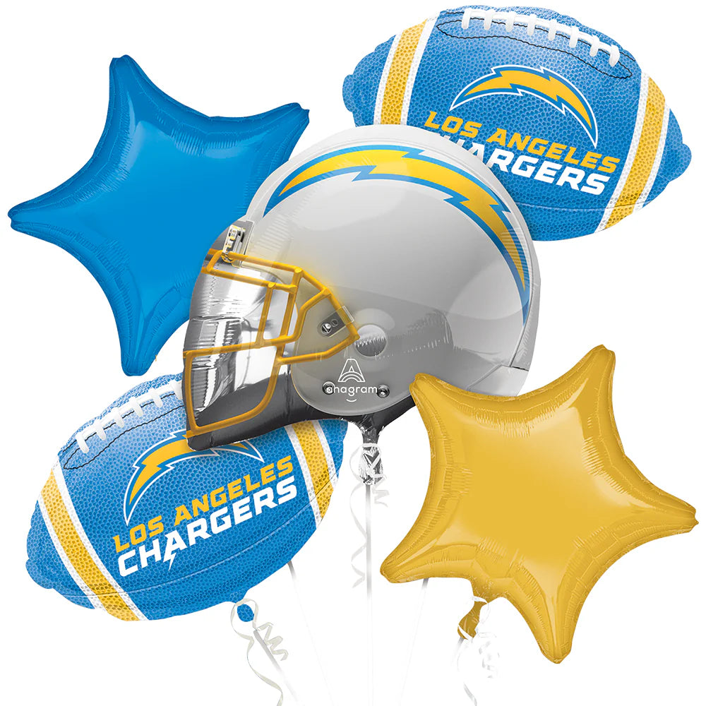 Anagram 21" Foil Bouquet Los Angeles Chargers 5ct